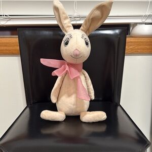 Jellycat Brigitte Bunny Rabbit Gauzy Pink Bow Embroidered Eyelashes!!!!